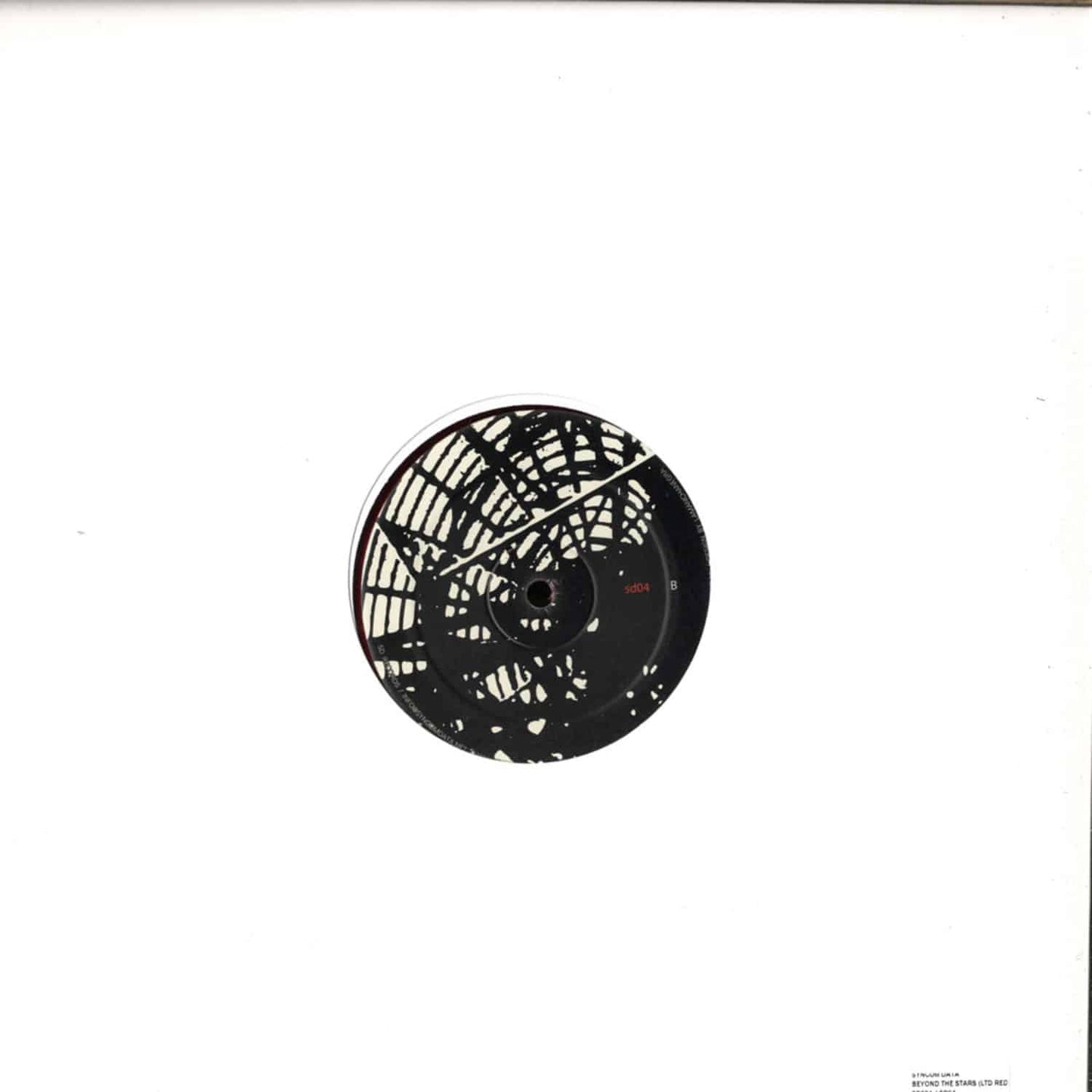 Second Hand SYNCOM DATA vinyl record titled Beyond the Stars, showing the back cover art with celestial design and track listing.