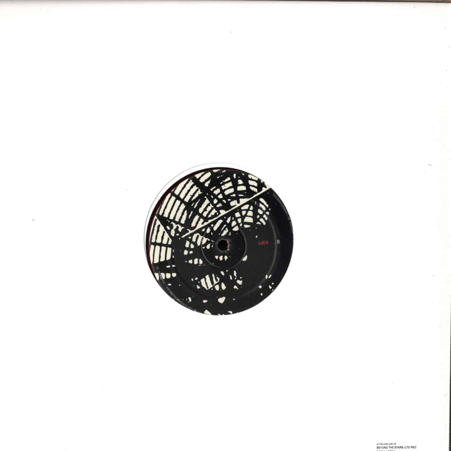 Second Hand SYNCOM DATA vinyl record titled Beyond the Stars, showing the back cover art with celestial design and track listing.