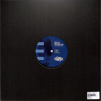 Syncrophone MEHLOR HUNTED EP vinyl record with black sleeve and visible label artwork, front view showing the record's design.