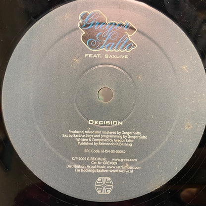 GREGOR SALTO ‎– DECISION