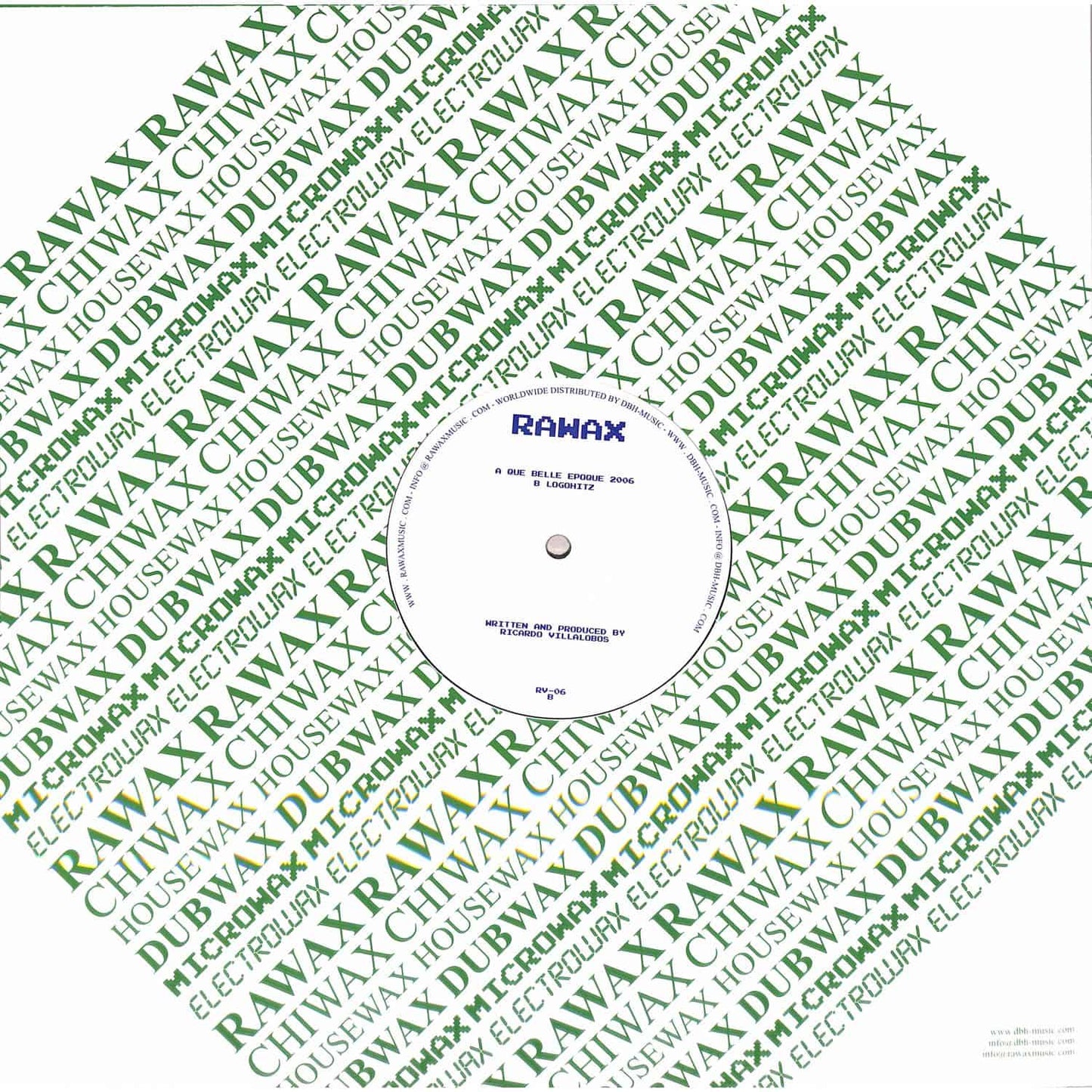 DBH vinyl record titled Salvador Part II/III by Ricardo Villalobos, showing the album cover with colorful abstract art.