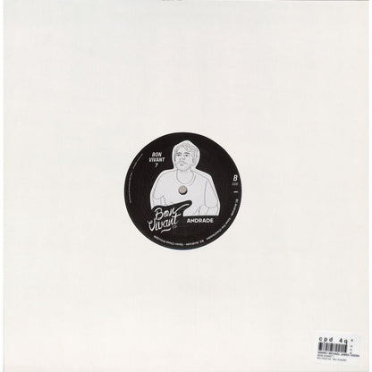 DBH vinyl record "Bon Vivant 7" by Michael James SAKRO, Andrade, showing the back cover with artwork and tracklist.
