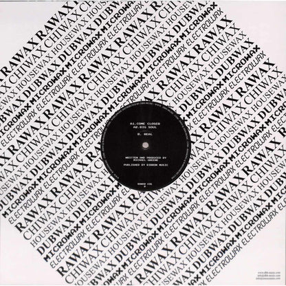 Back of DBH FORT ROMEAU Come Closer EP vinyl record, showing the black vinyl and label design in a protective sleeve.