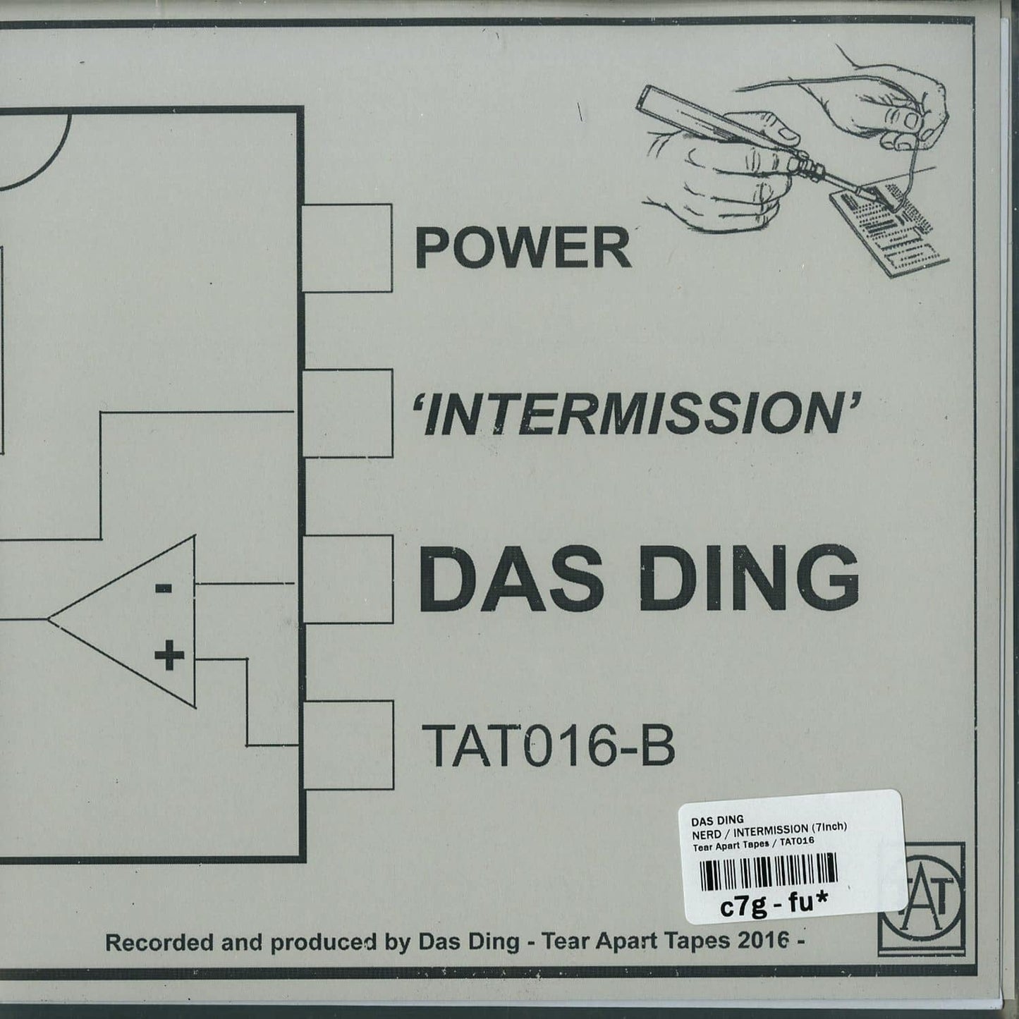 Second Hand DAS DING – NERD / INTERMISSION vinyl record with album cover artwork showing colorful design and text.