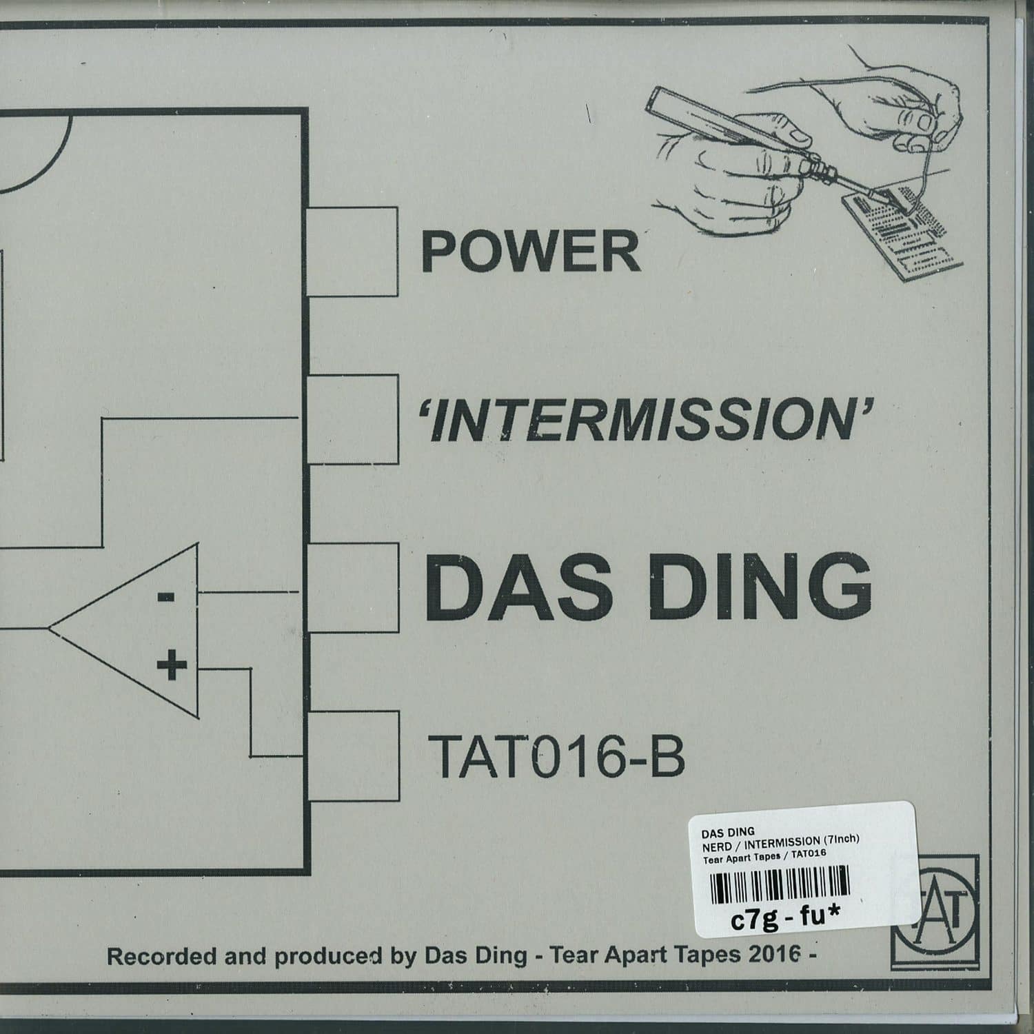 Second Hand DAS DING – NERD / INTERMISSION vinyl record with album cover artwork showing colorful design and text.