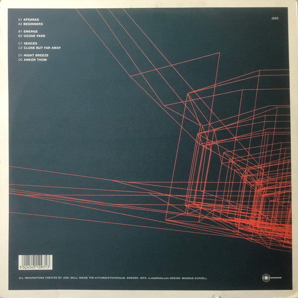 Back of Second Hand JOEL MULL Imagination vinyl record with artwork and tracklist visible on the cover.
