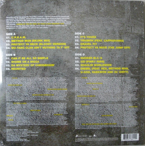 WU-TANG CLAN – LEGEND OF THE WU-TANG: WU-TANG CLAN'S GREATEST HITS