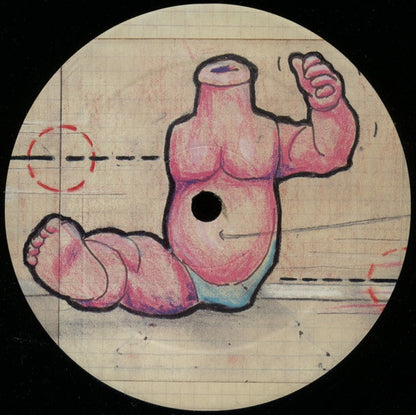 Second Hand vinyl record of Transparent Sound's Zeta Reticula Fade to Grey Remixes, showing the back cover artwork.