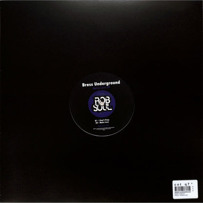 Syncrophone BRESS UNDERGROUND Make Love EP vinyl record with back cover art, featuring artistic design and track listing.