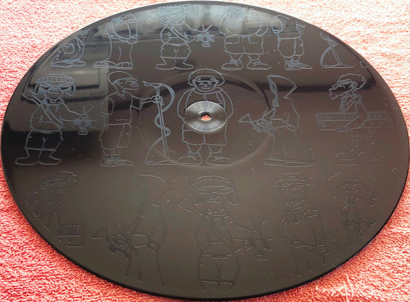 Back of second-hand vinyl record "Hope for a Generation" by Fat Freddy's Drop, showing the black record with label details.