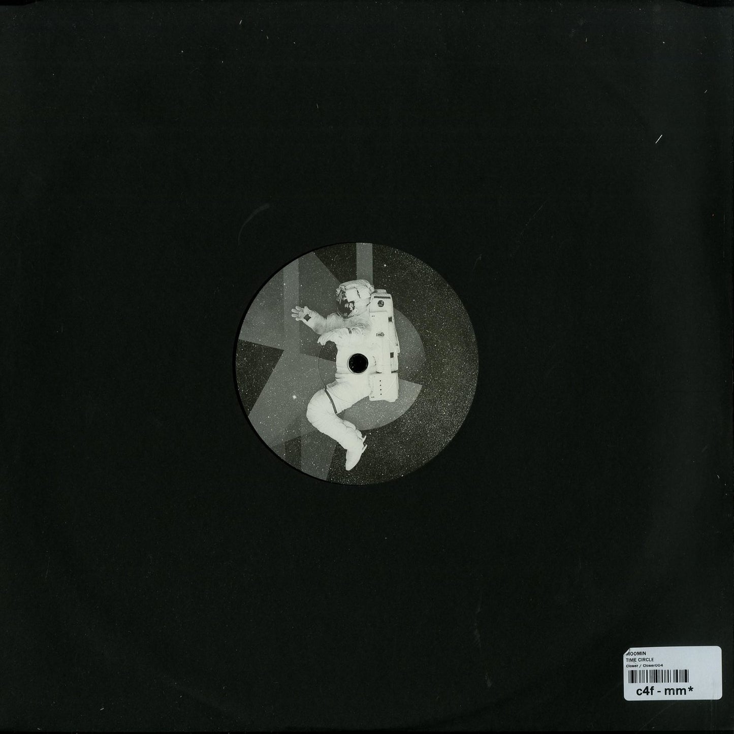 Second Hand Moomin Time Circle vinyl record showing the back cover with artwork and text.