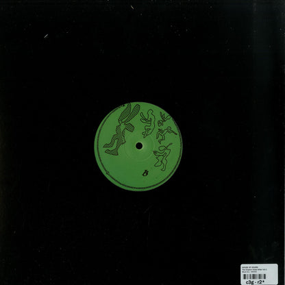 Back of vinyl record for HOUSE OF DOORS – THE DOLPHIN HOTEL AFFAIR VOL. 1, showing the black vinyl and label design.