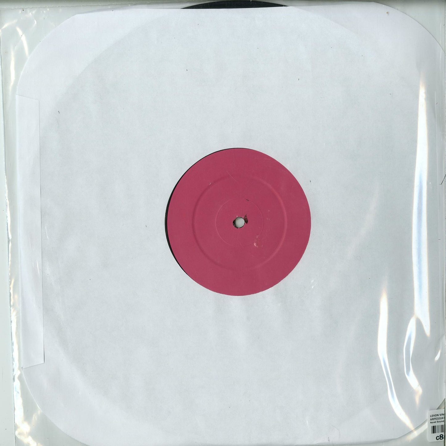 Second Hand vinyl record of LEVON VINCENT – Arpeggiator EP, showing the back cover with artwork and track details.