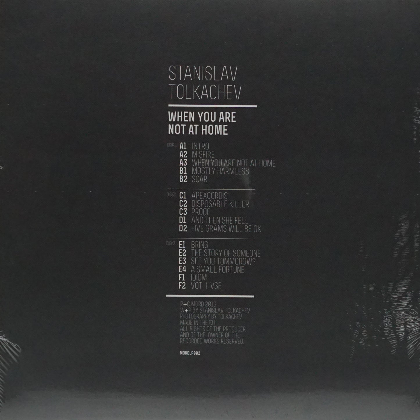 STANISLAV TOLKACHEV – WHEN YOU ARE NOT AT HOME