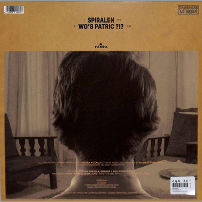 Back of Word and Sound vinyl record DJ KOZE Spiralen EP showing the album artwork and spine details.