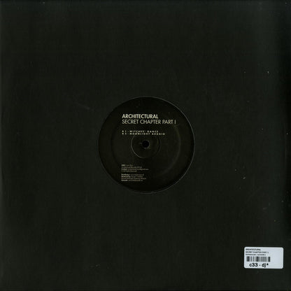 Second Hand Architectural – Secret Chapter Part I vinyl record with black label and album artwork on the back side.