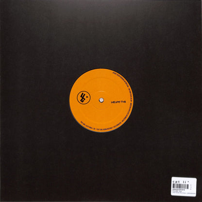Back view of Triple Vision vinyl record "Rodri Messina, Lolu Menayed, Lauti Mina, Joi – Volume Two" featuring colorful abstract artwork.
