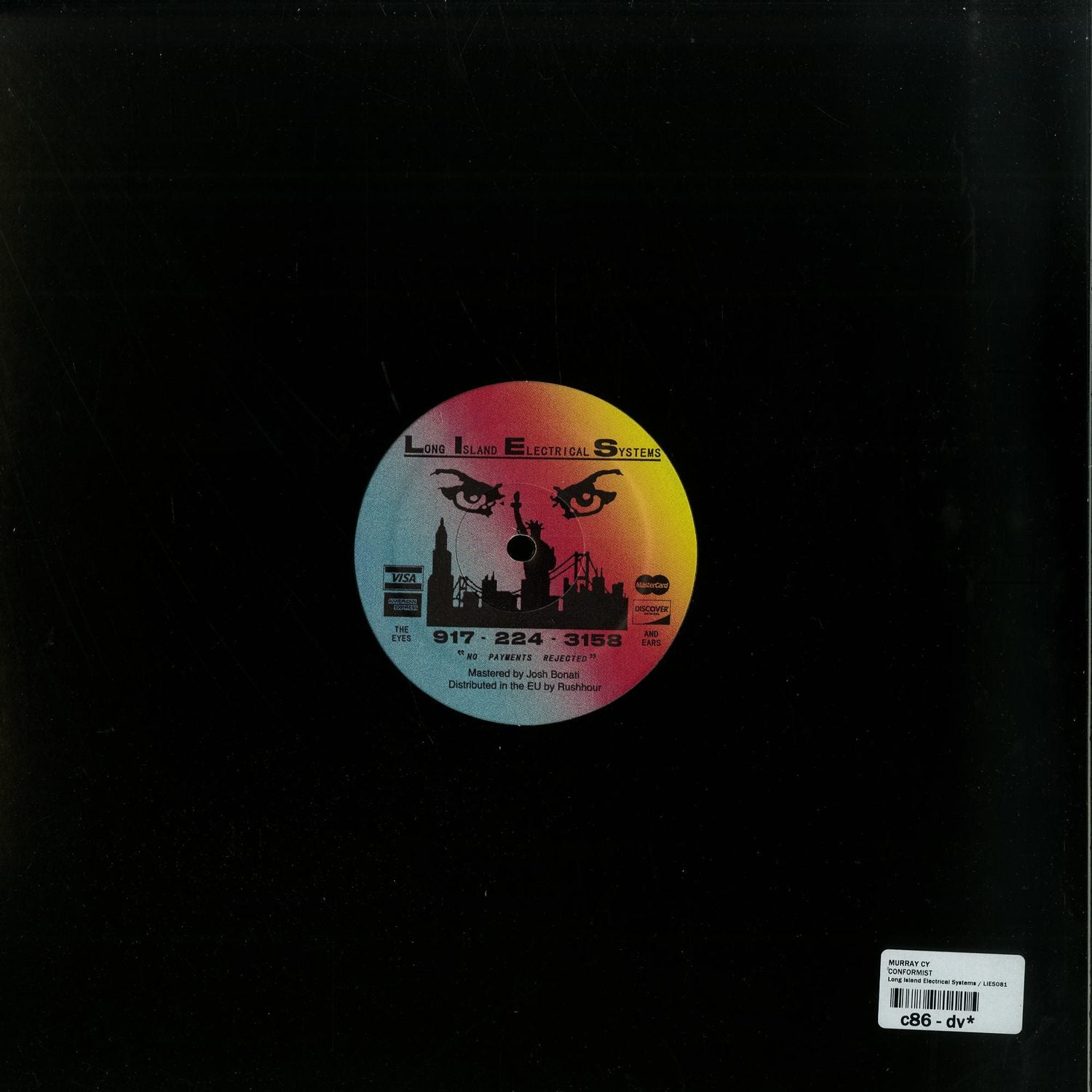 Second Hand Murray CY – Conformist vinyl record with black label and album artwork visible in the background.