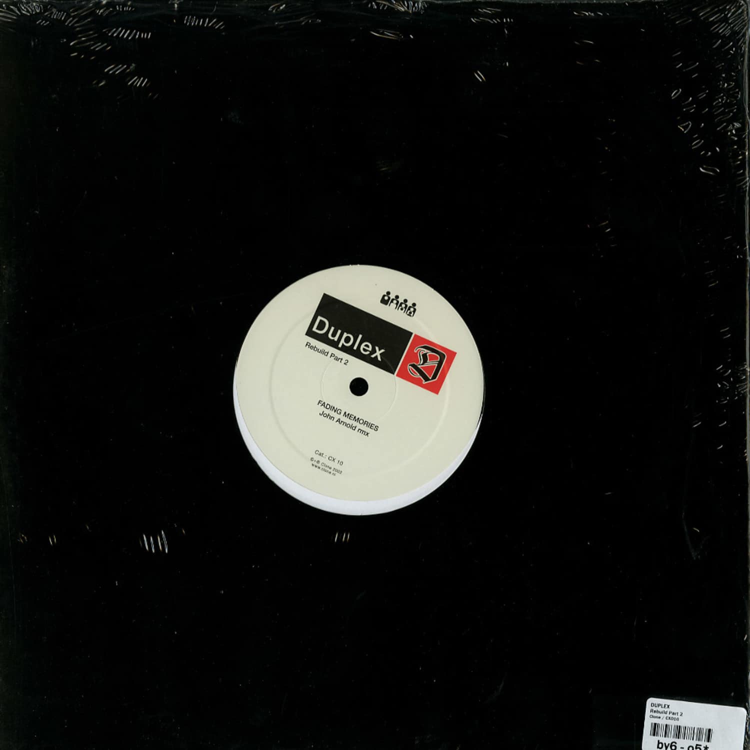 Second Hand vinyl record of Duplex Fabrice Lig Secret Cinema Rebuild, showing the back cover artwork.