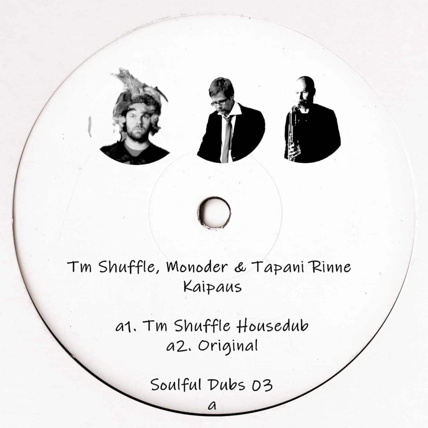 Decks Soulful Dubs 03 vinyl record featuring Monoder and Tapani Rinne with abstract artwork on the back cover.