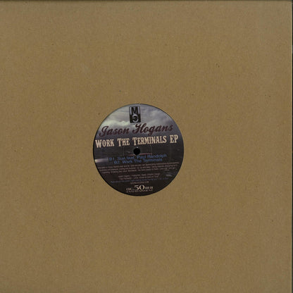 Decks vinyl record "Work the Terminals" by Jason Hogans, Andrés, and Paul Randolph, showing the back cover design.