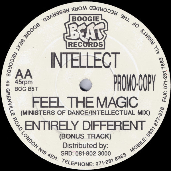 INTELLECT, MINISTERS OF DANCE – FEEL THE MAGIC / ENTIRELY DIFFERENT