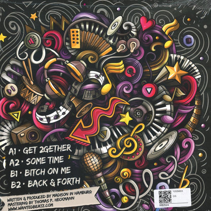 Decks MADISON Get 2Gether vinyl record, black and white album cover with artwork and artist name visible.