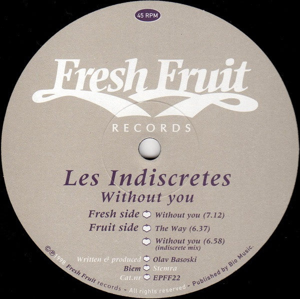 LES INDISCRETES – WITHOUT YOU