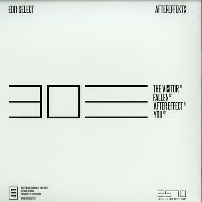 Second Hand EDIT SELECT Aftereffekts vinyl record with colorful abstract artwork on the back cover.
