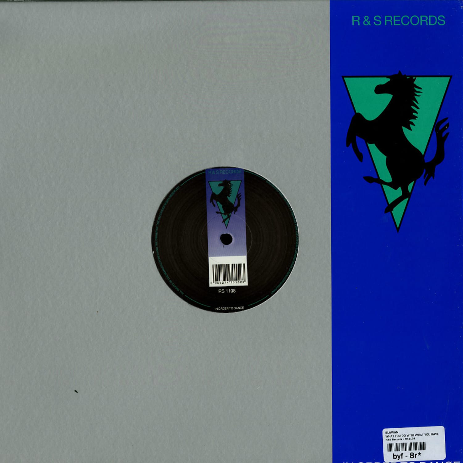 Back cover of BLAWAN vinyl record titled "What You Do With What You Have" by Second Hand, featuring album artwork and track list.