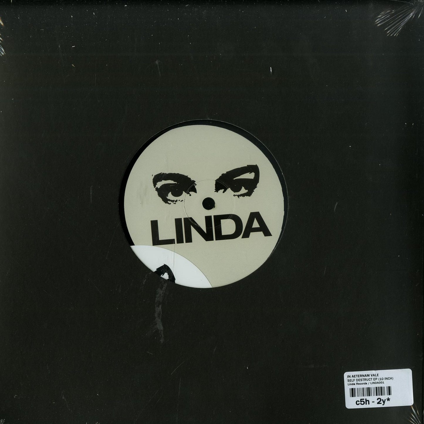 Second Hand vinyl record titled "In Aeternam Vale – Self Destruct" with black and white cover art, viewed from the back.