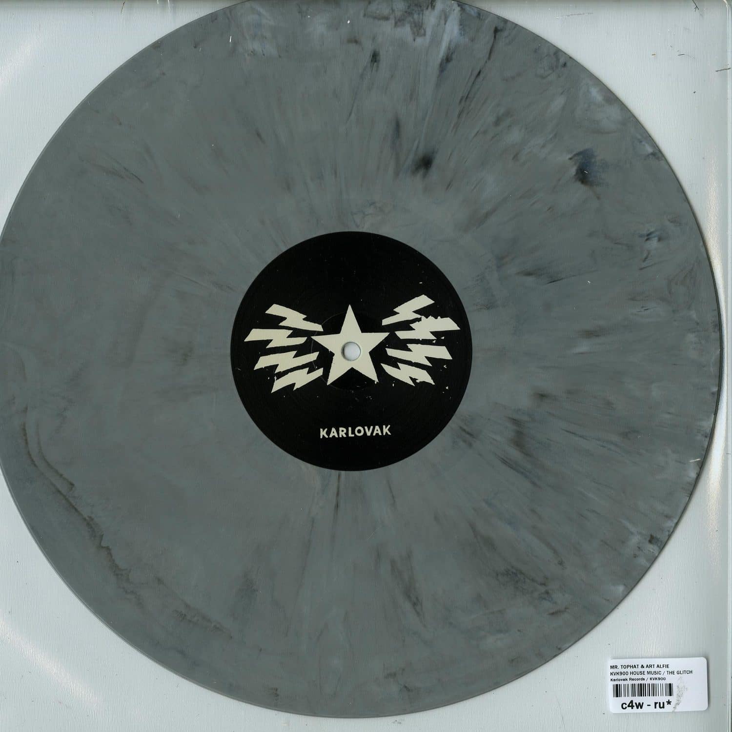 Second Hand vinyl record of MR. TOPHAT & ART ALFIE – KVK900, showing the back cover with artwork and track details.