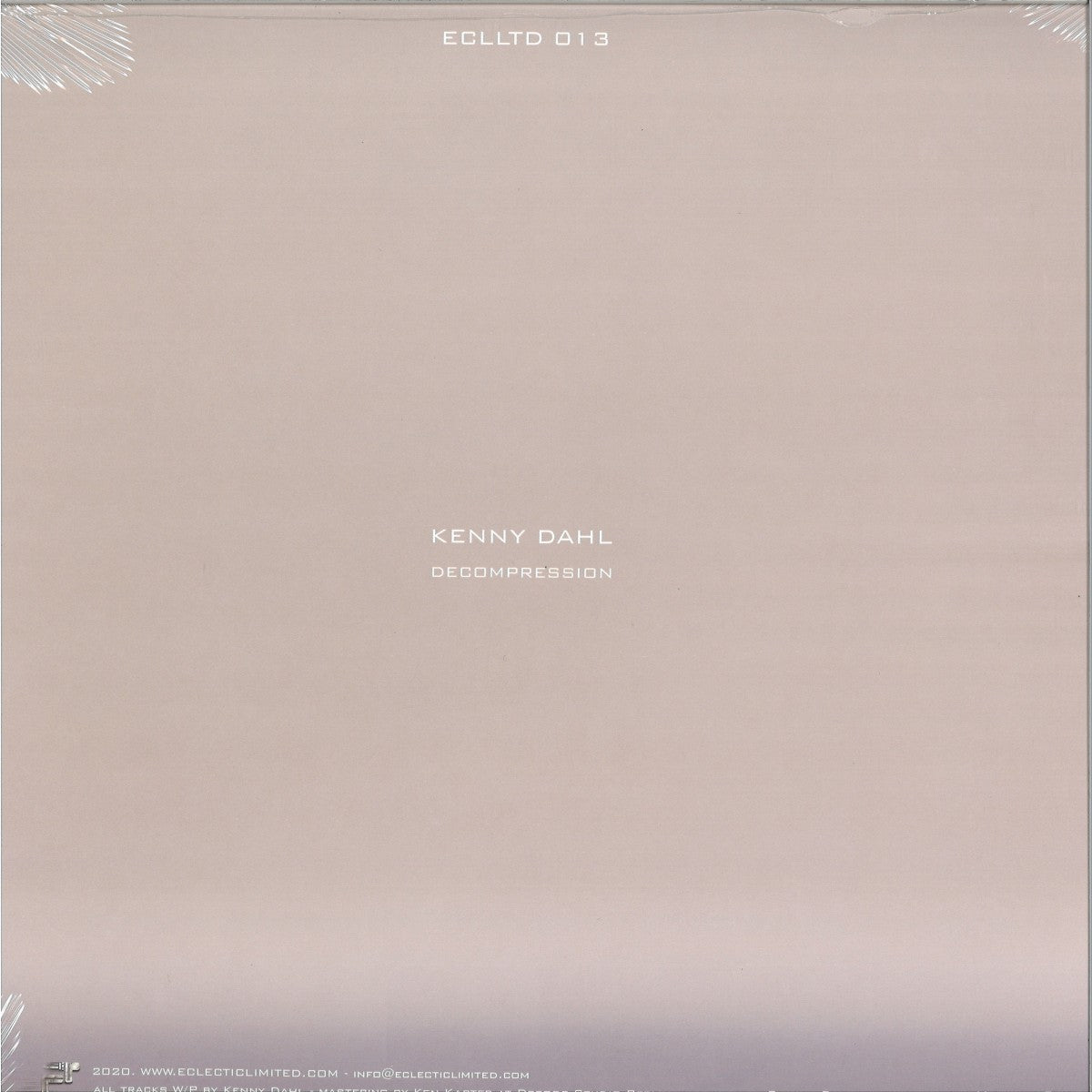 KENNY DAHL – DECOMPRESSION - Chippy Chasers Record Store