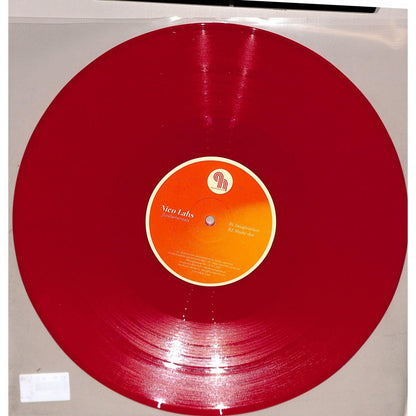 Syncrophone NICO LAHS Fundamentals vinyl record with black label, showing the back cover design and track listing.