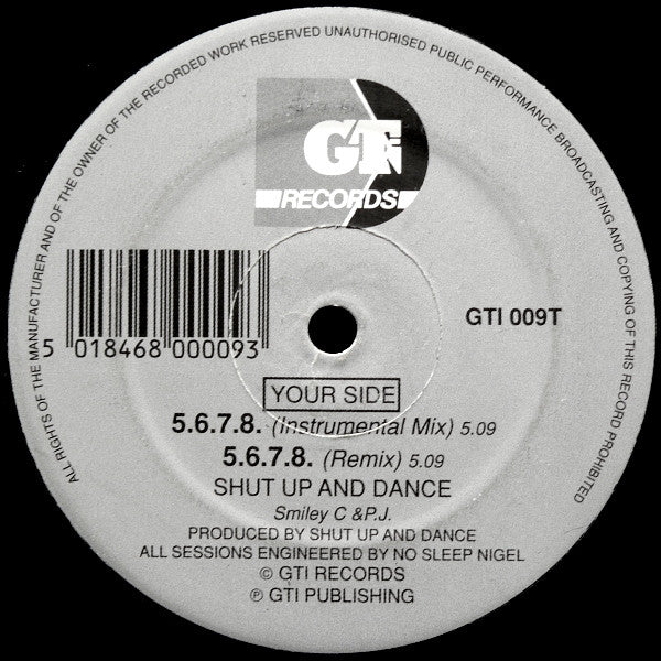 SHUT UP AND DANCE – 5.6.7.8.