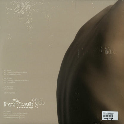 Back cover of Second Hand SIGHA vinyl record titled Living With Ghosts, featuring artwork and track list.