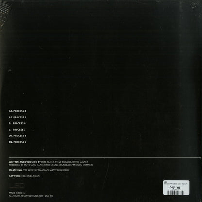Second Hand LSD – SECOND PROCESS vinyl record with black label and album artwork visible on the back side.