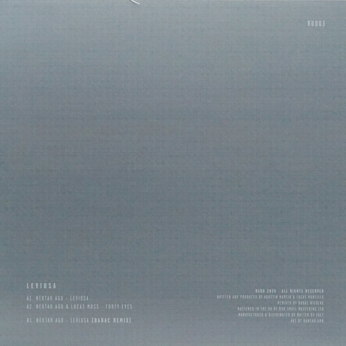 NEKTAR AGU, LUCAS MOSS – LEVIOSA