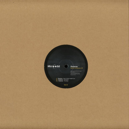 Back of Vinyl Future PAULARNER Words of Wisdom EP vinyl record, showing the black vinyl with label and protective sleeve