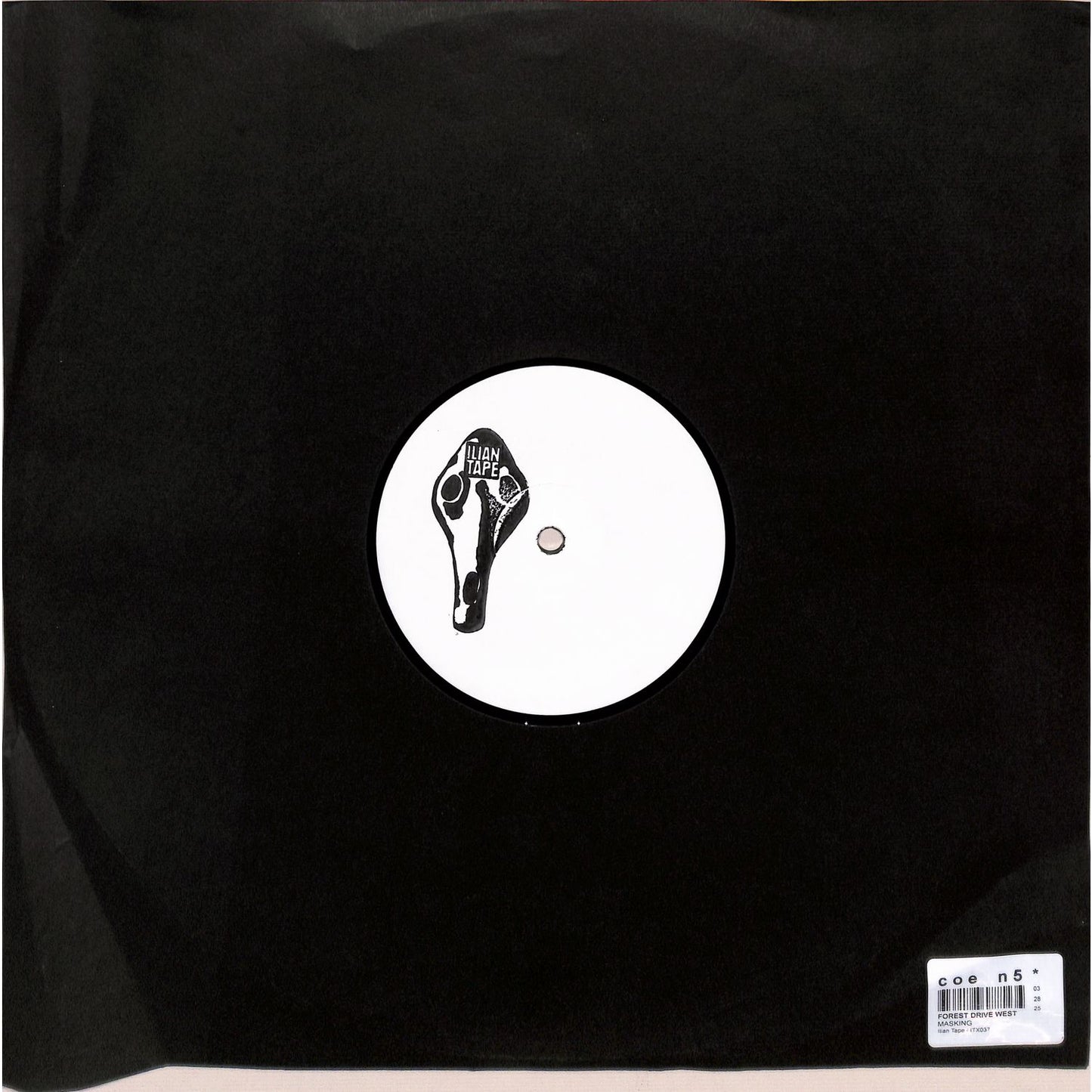 Rubadub Forest Drive West vinyl record with colorful abstract cover art, showcasing the back design of the album.