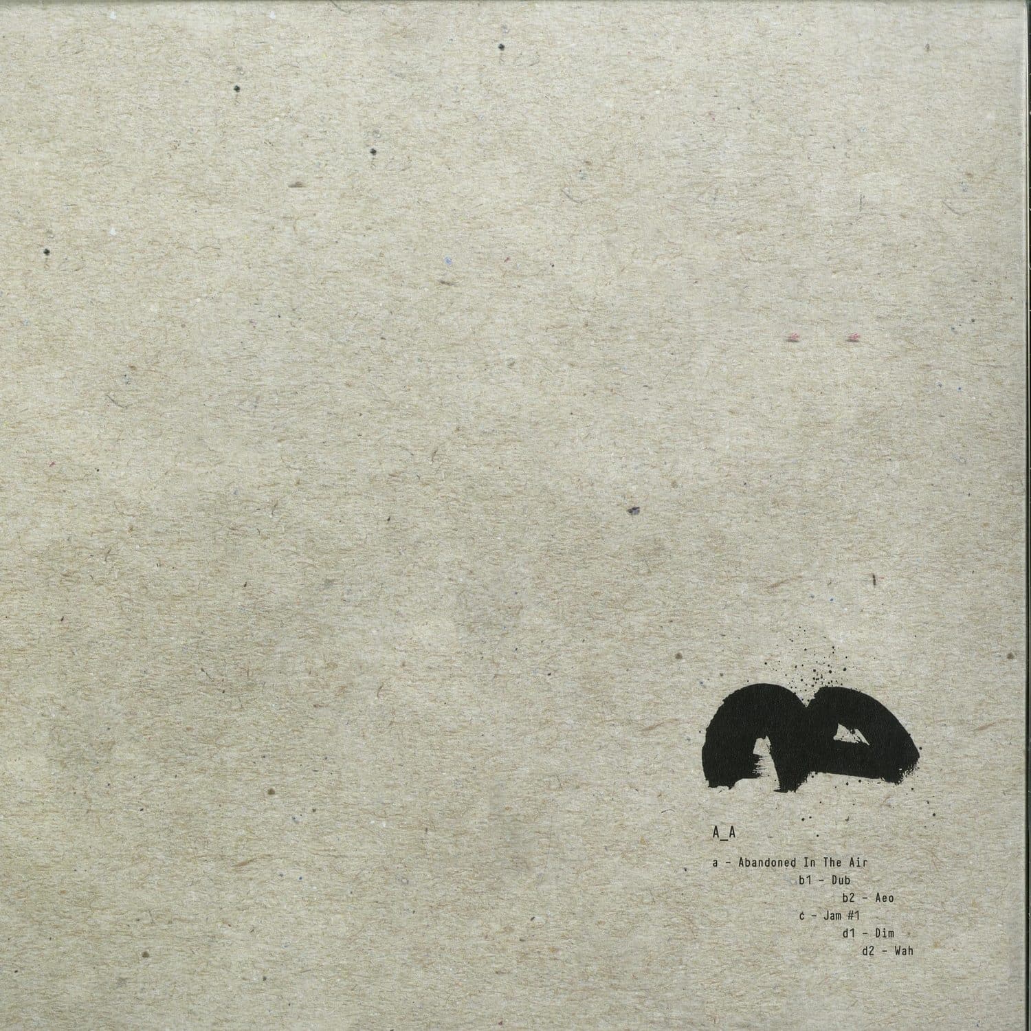 Vintage Second Hand vinyl record titled "A_A – A_A" with a black and white label and visible grooves on the vinyl surface.