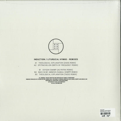 Second hand vinyl record of "Birth of Frequency" by Zadig, featuring Samuli Kemppi and Tadeo, with liturgical hymns remix artwork.