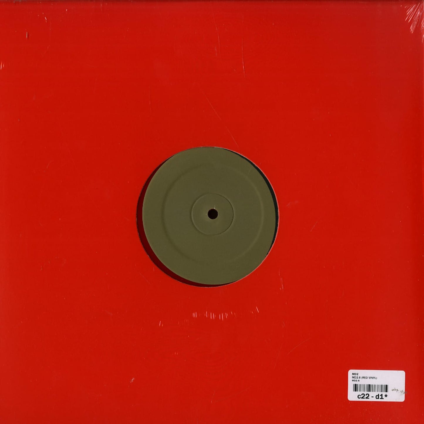 Second Hand MD2.6 vinyl record with black label and visible grooves, shown from the back side.
