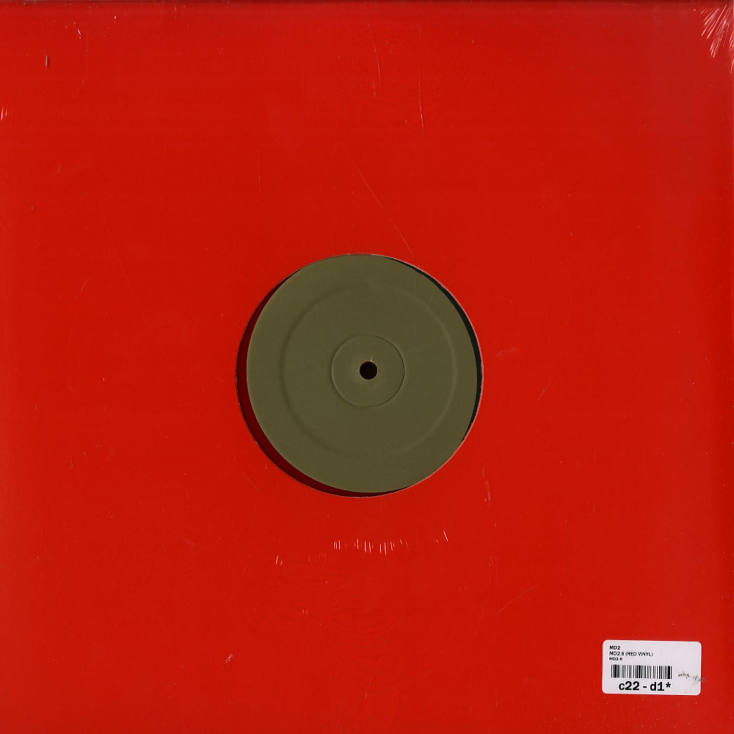 Second Hand MD2.6 vinyl record with black label and visible grooves, shown from the back side.