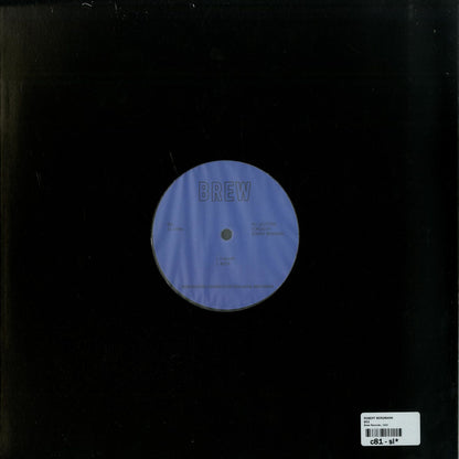 Back of second-hand ROBERT BERGMAN B02 vinyl record in black with visible label and minimal wear.