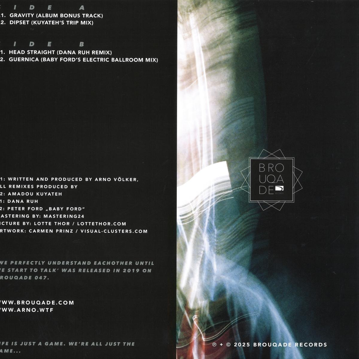 Vinyl Future ARNO Kuyateh Dana Ruh Baby Ford vinyl record back cover with artwork and text design.