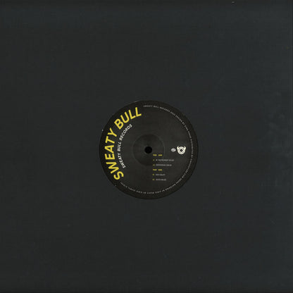 Back of Vinyl Future's Sweaty Bull In The Moment EP vinyl record with black and white label design.