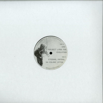 Back of Second Hand KON001 – 65489 CETO vinyl record showing the plain black vinyl surface and label side.