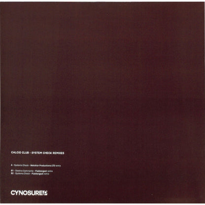 CALCIO CLUB, MELCHIOR PRODUCTIONS LTD, FLABBERGAST – SYSTEM CHECK REMIXES - Chippy Chasers Record Store