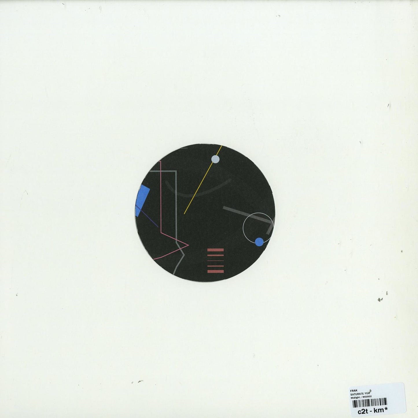 Decks Frak Saturate You vinyl record with colorful abstract artwork on the back cover.